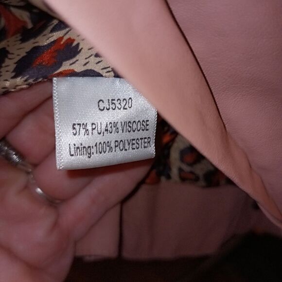 NWT TCEC Dusty rose studded moto jacket - Picture 6 of 9